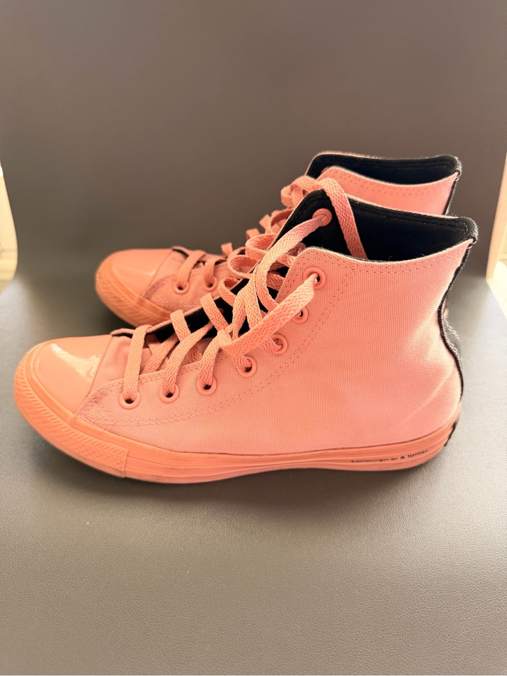OPI EDITION Converse Women's High-Top Sneakers in PINK - Picture 2 of 6